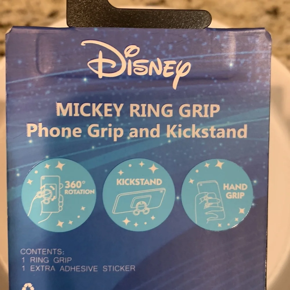 Disney Accessories | Disney Mickey Ring Phone Grip And Kickstand